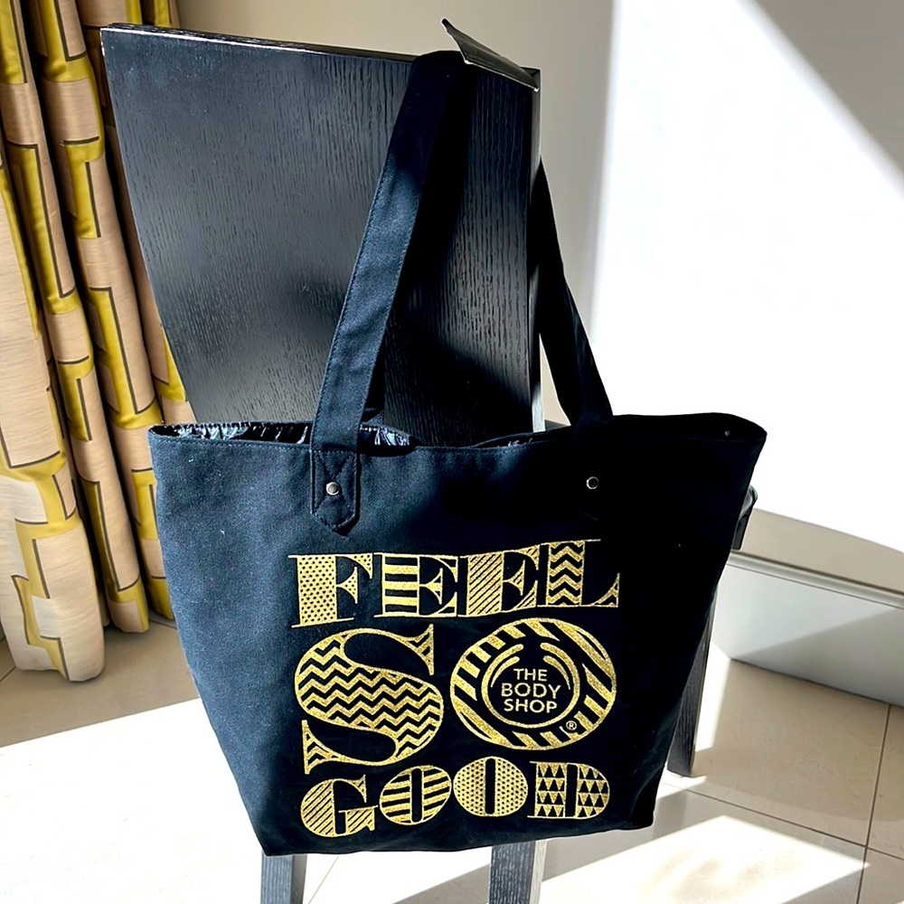 Inspirational large Black Tote.  NWT.  Fully lined.
